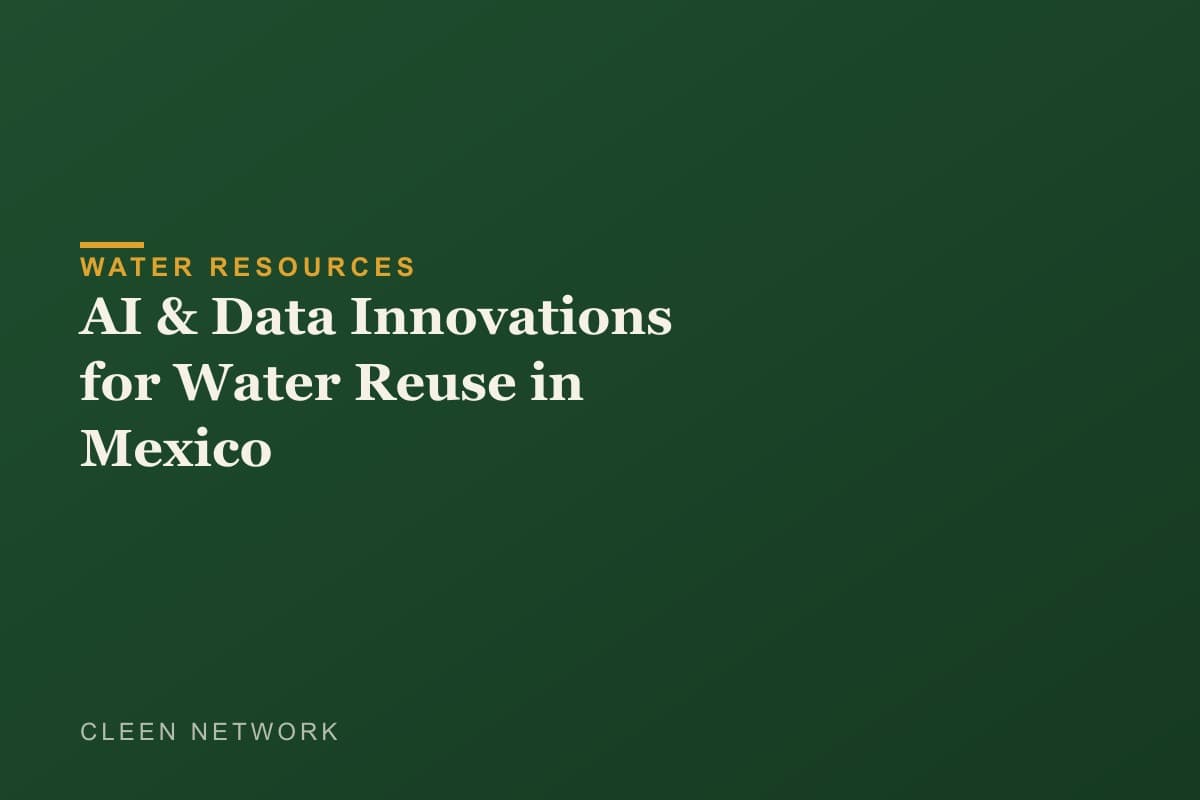 AI & Data Innovations for Water Reuse in Mexico