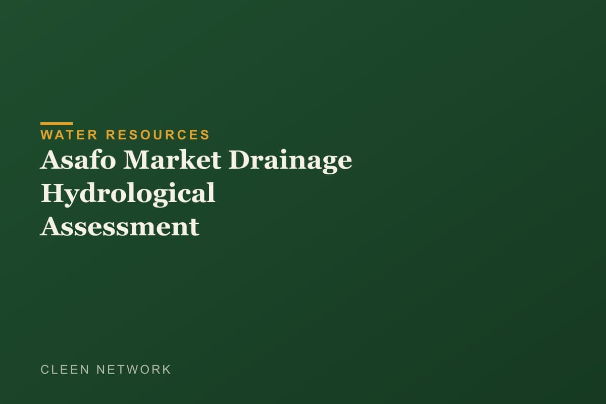 Asafo Market Drainage Hydrological Assessment