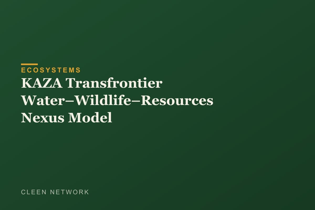 KAZA Transfrontier Water–Wildlife–Resources Nexus Model