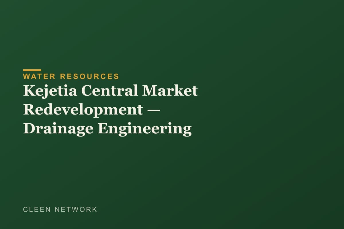 Kejetia Central Market Redevelopment — Drainage Engineering