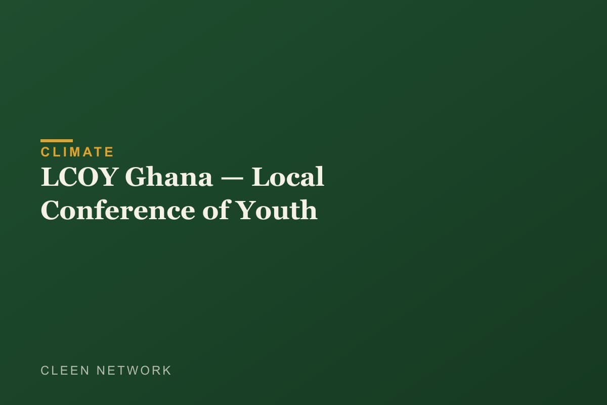 LCOY Ghana — Local Conference of Youth