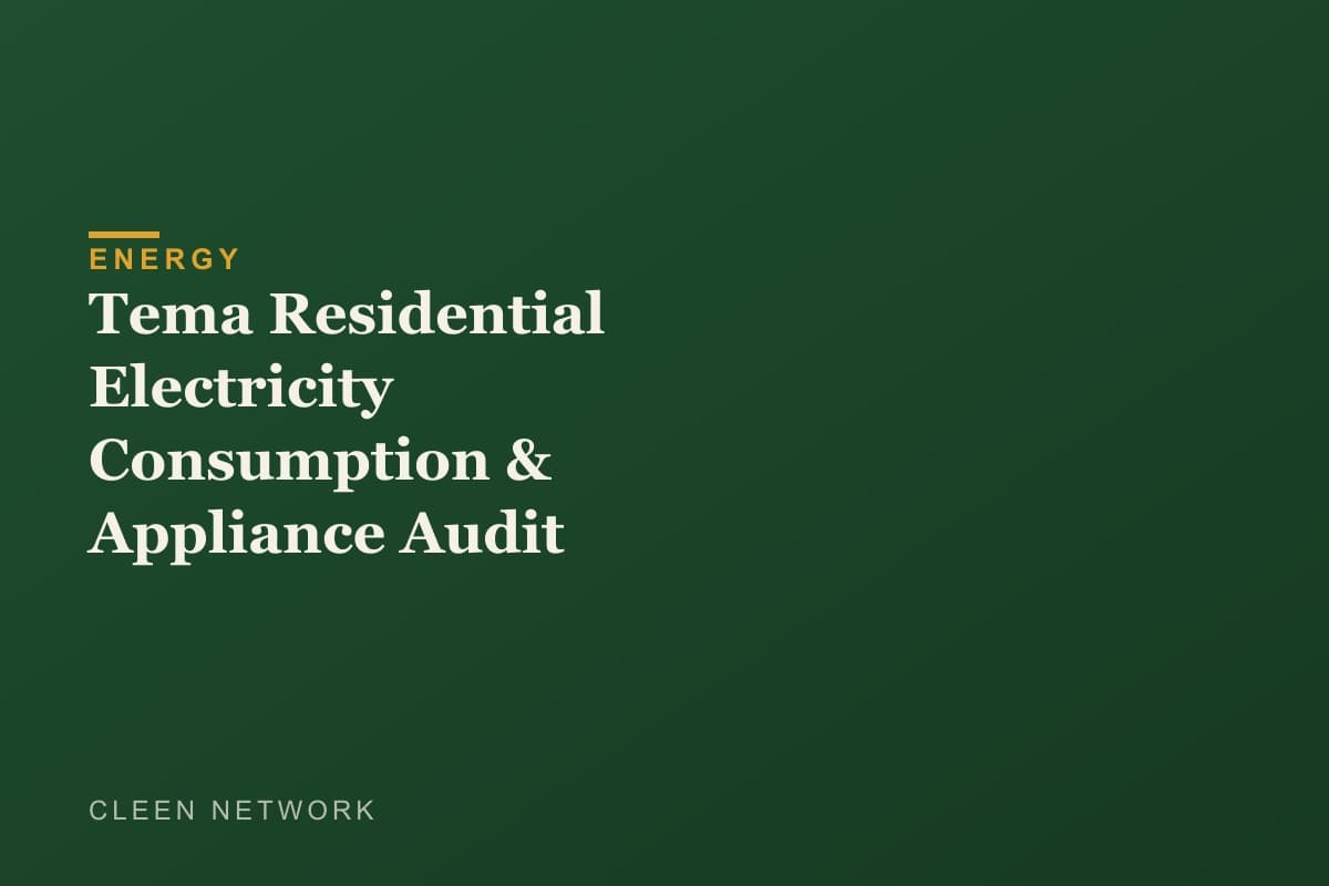 Tema Residential Electricity Consumption & Appliance Audit